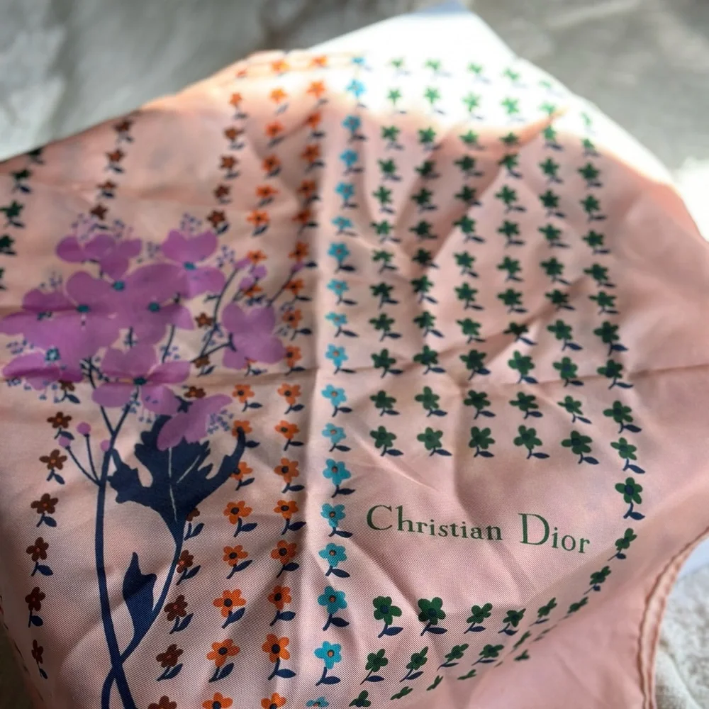 Christian Dior silk scarf